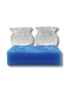 Vasos de vidrio #4.5 2 pzas 61054