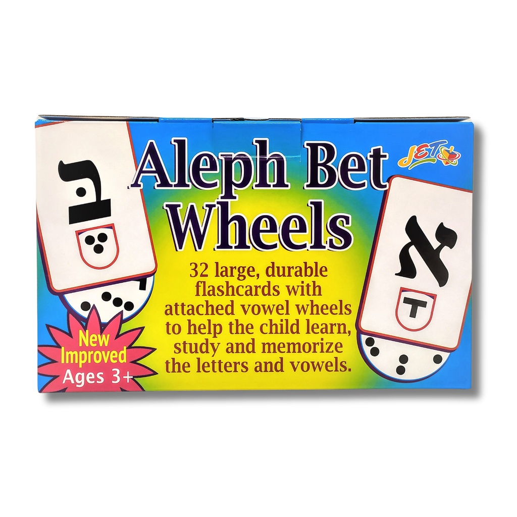 Tarjetas Alef Bet grandes de consonantes y vocales wheels 00331
