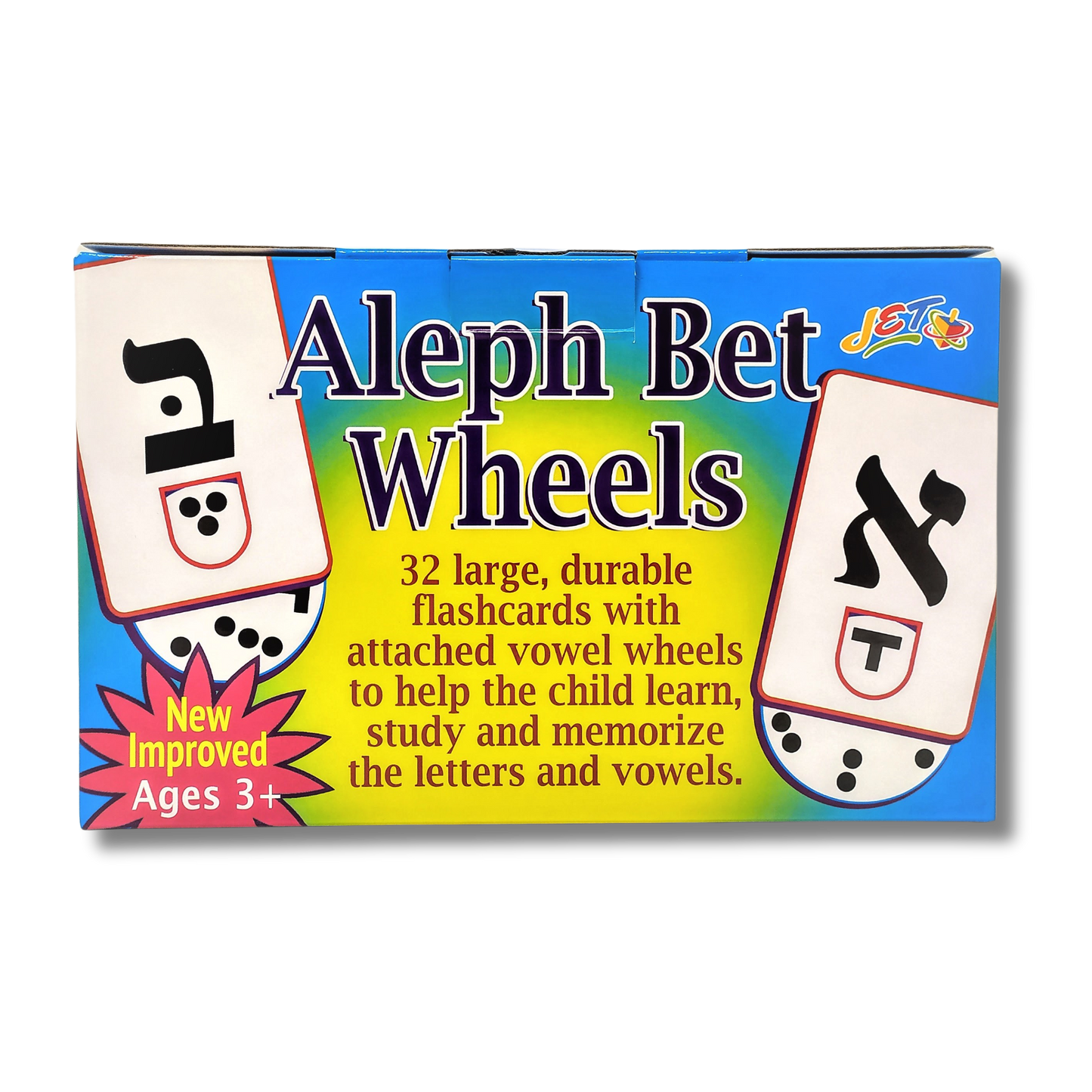 Large Alef Bet Consonant and Vowel Cards Wheels 00331