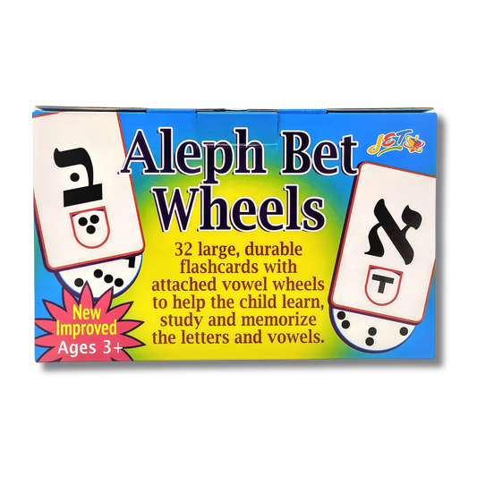 Large Alef Bet Consonant and Vowel Cards Wheels 00331