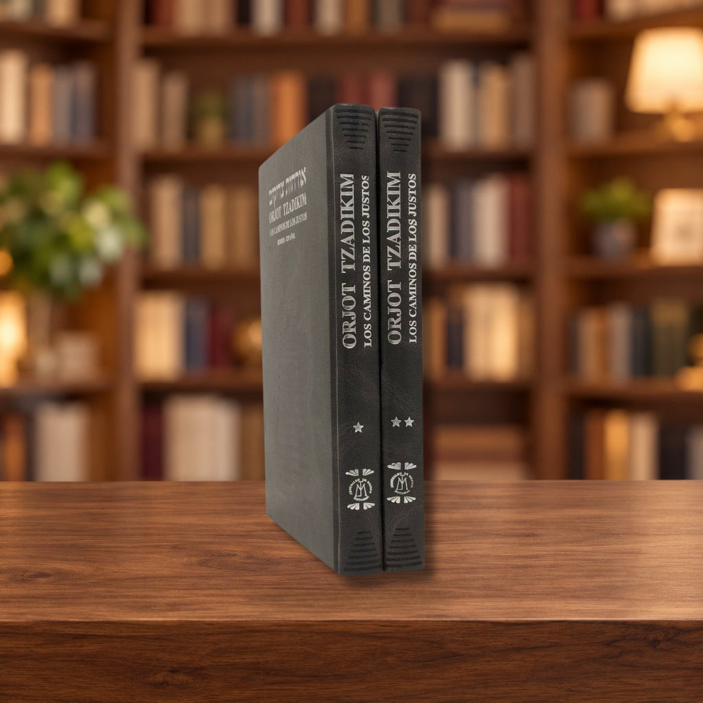 Orjot Tzadikim (los caminos de los justos) El Juego De 2 Tomos — ambientación en biblioteca