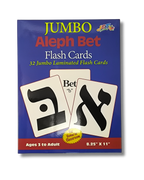 Jumbo Aleph Bet - Flash Cards 32 PC