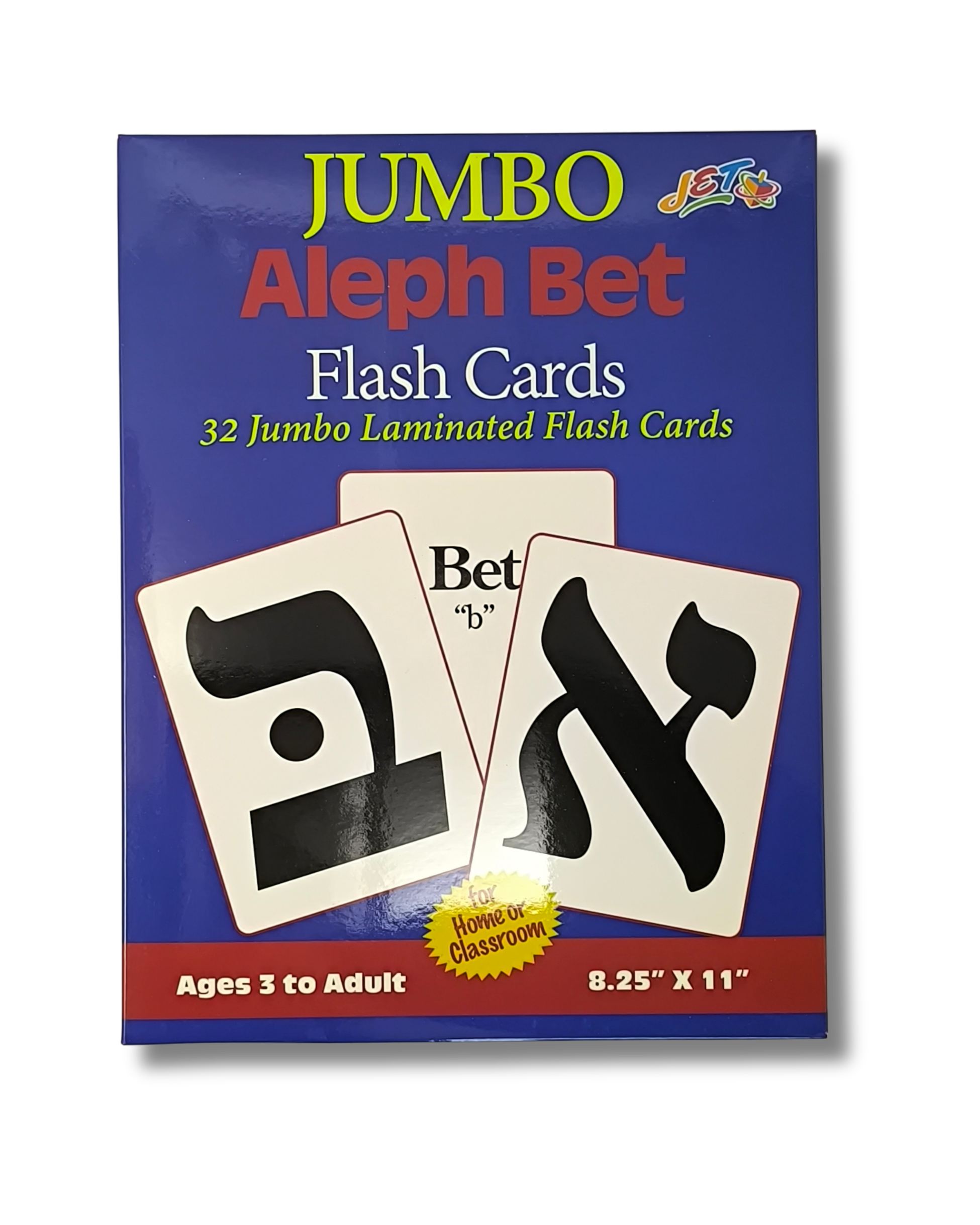 Jumbo Aleph Bet - Flash Cards 32 PC