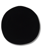 Kipá de Terciopelo Negro – Talla 7, 6 Partes, Sin Ribete, 15644