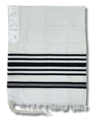 Talit Gadol LANA Negro Antideslizante Talla 50 TY