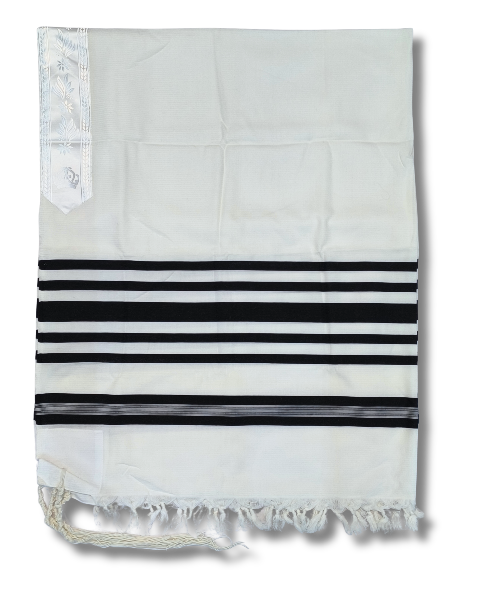 Talit Gadol LANA Negro Antideslizante Talla 50 TY