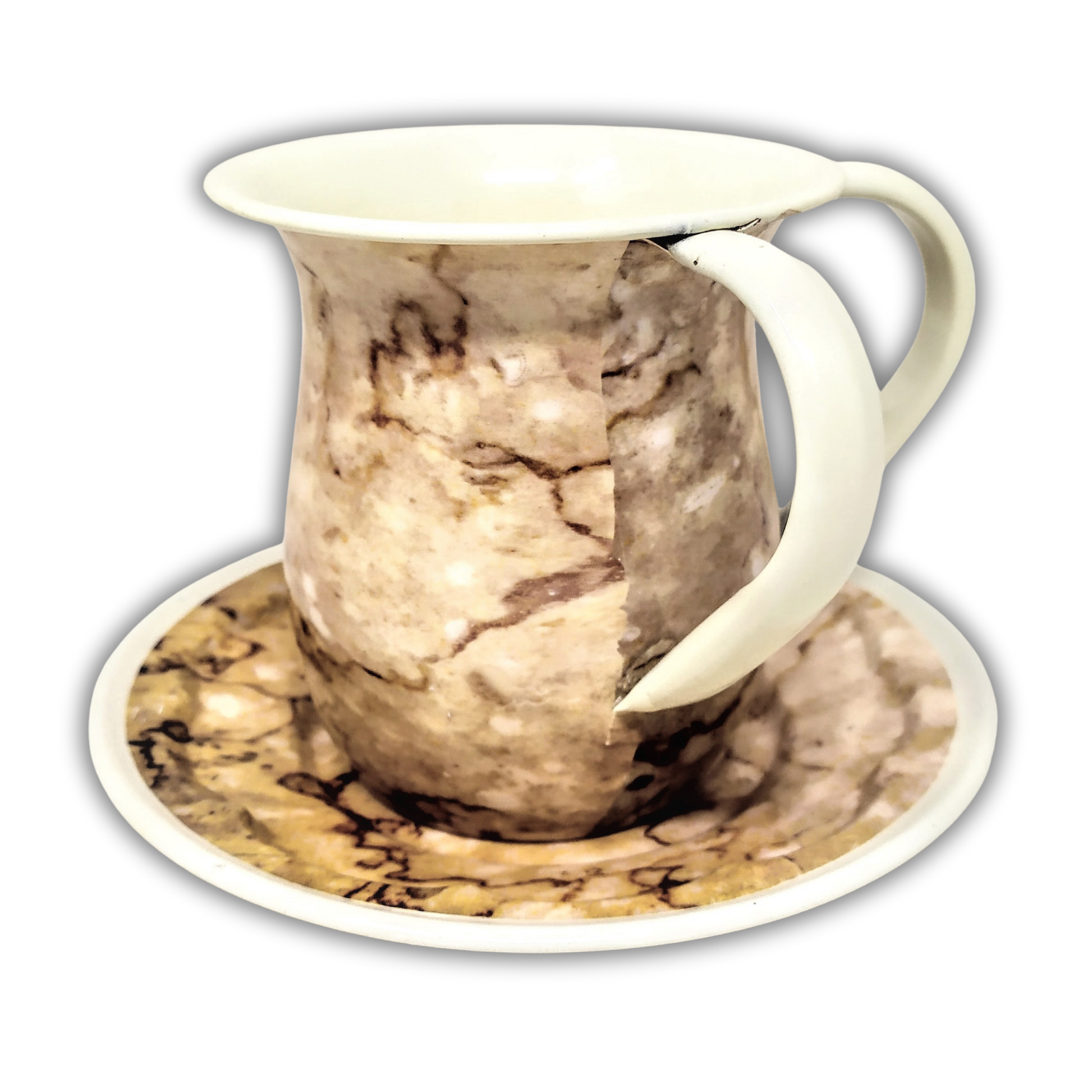 Keli metalico plato color crema 90165