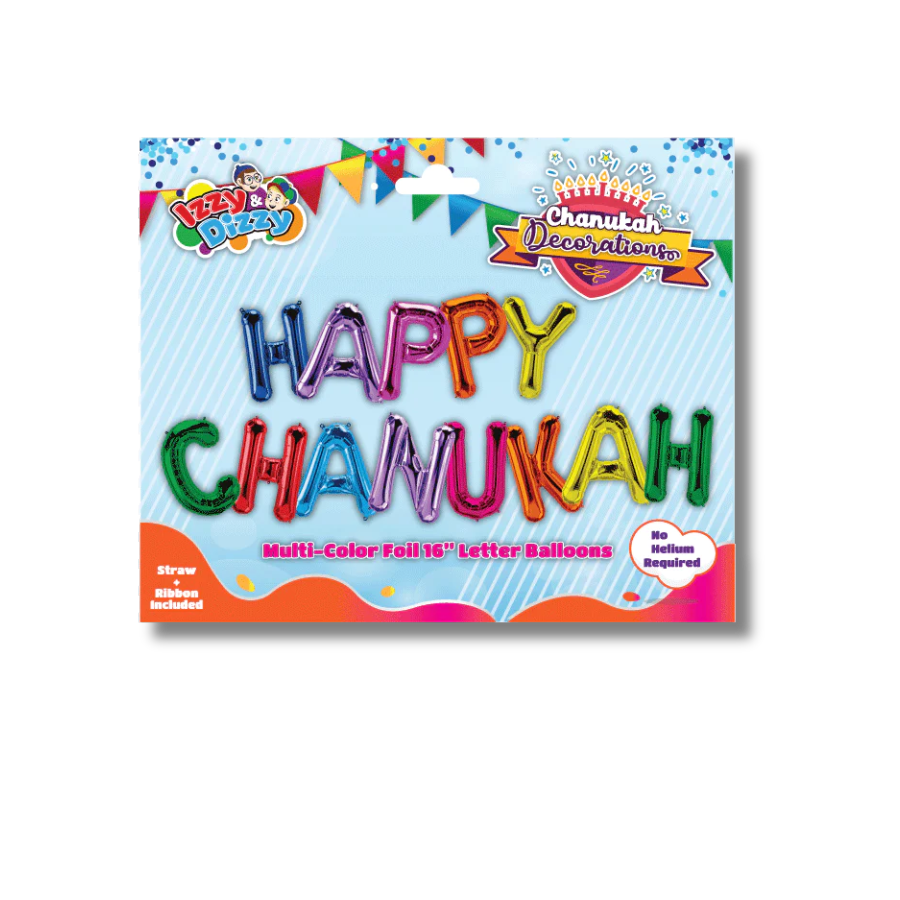 Happy chanukah letras globos 78287