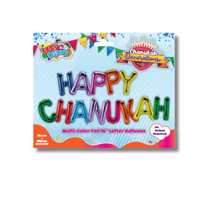 Happy chanukah letras globos 78287