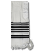 Talit Gadol LANA Antideslizante Talla 70 Negro TY