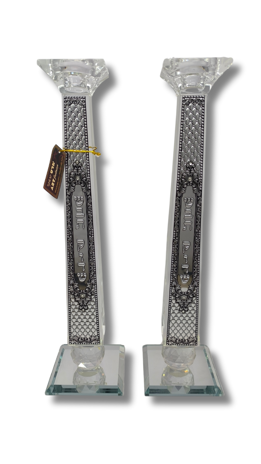 Candelabros elegantes  para shabat de cristal 46986