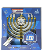 Menorah de led color dorado, 30456