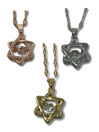 Collar Maguen david chicas varios colores 9748