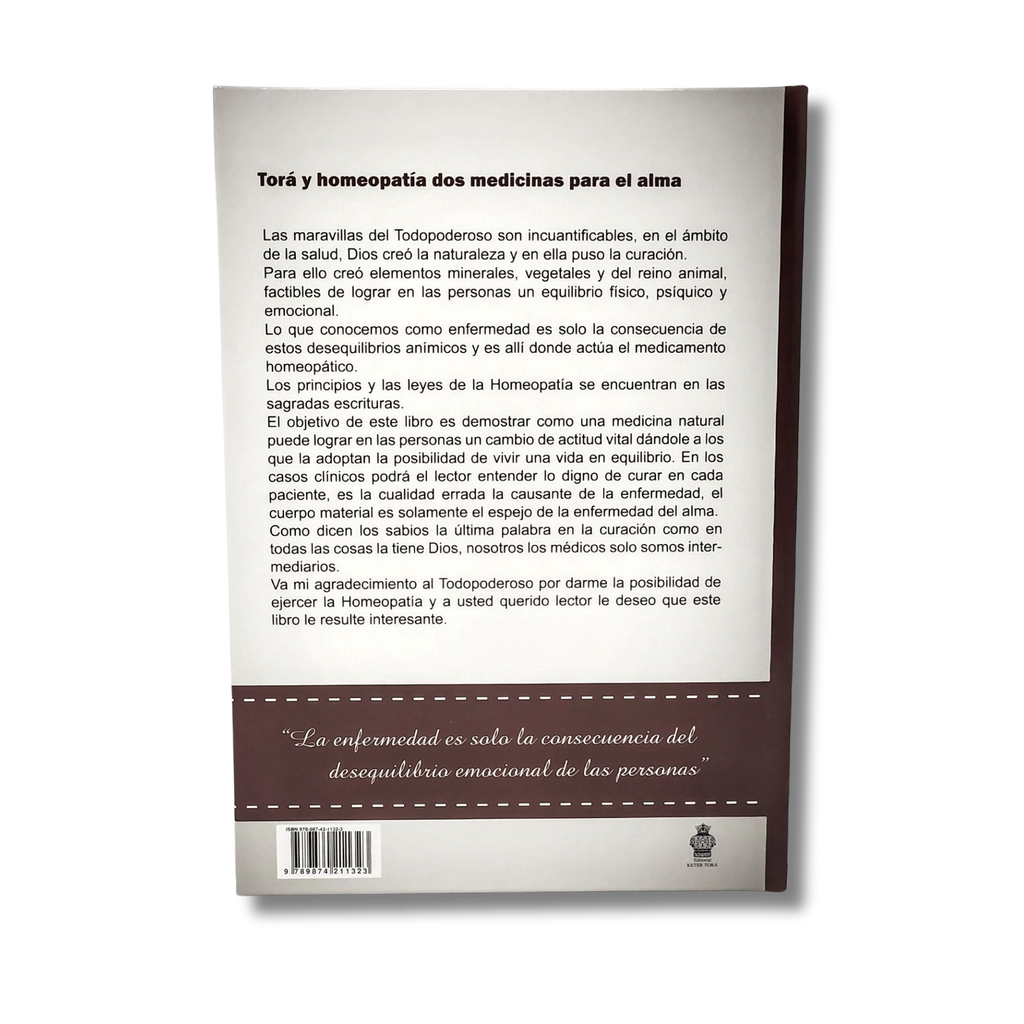 Tora & Homeopatia, Dos Medicinas Para El Alma