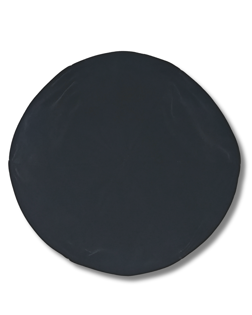 Kipá de Terciopelo Negro – Talla 7, 6 partes, sin ribete, 16398