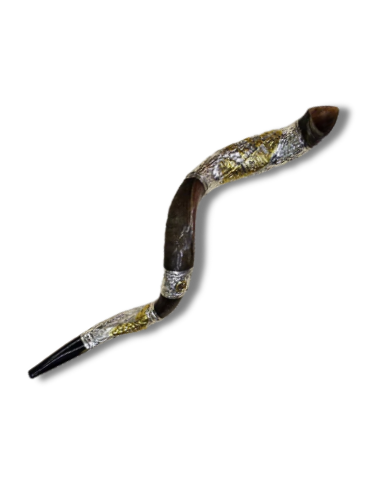 Shofar Antilope plateado Large Jerusalem