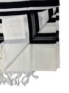 Talit Gadol LANA Negro Talla 60 Soft weave TY