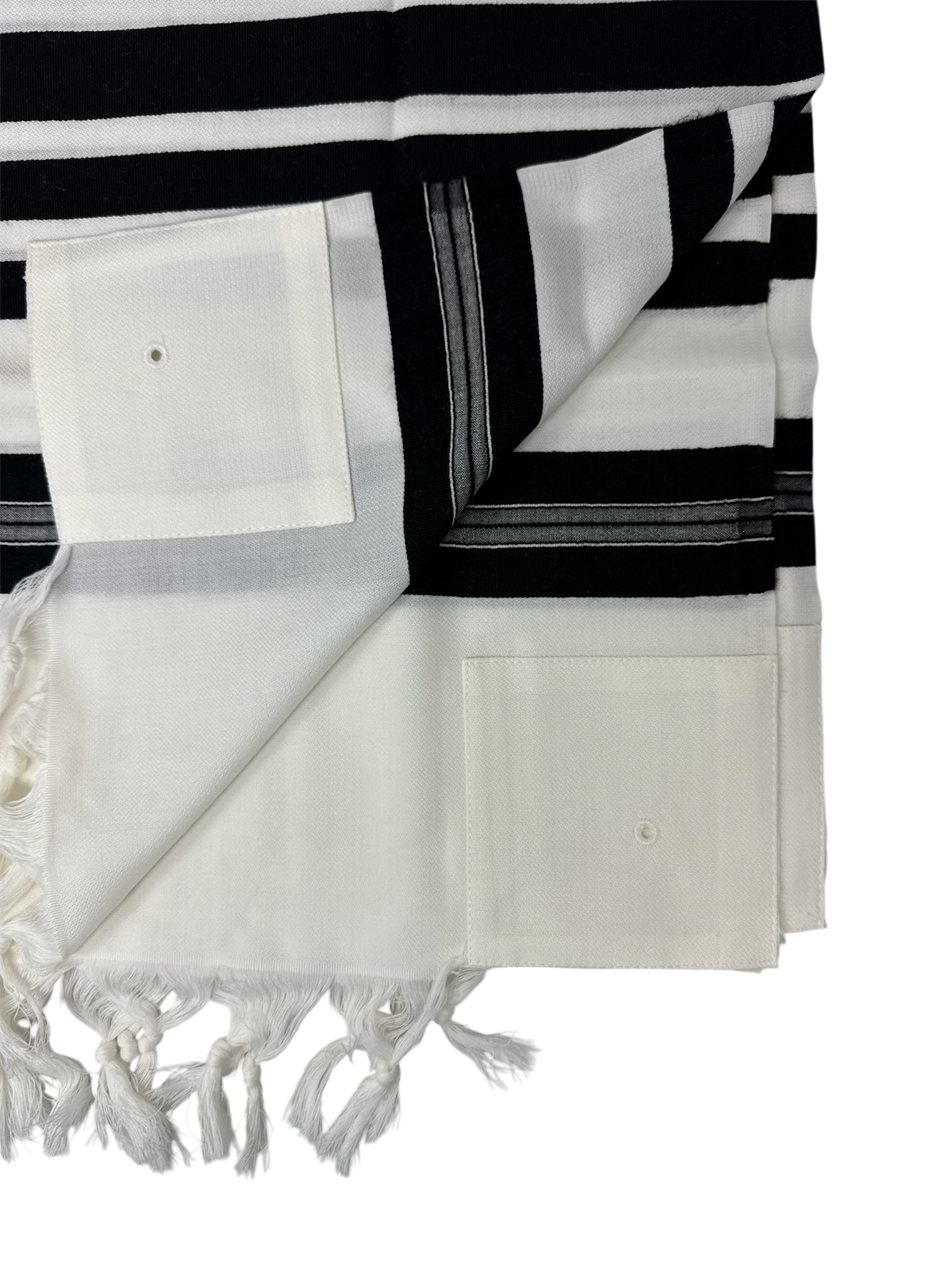 Talit Gadol LANA Negro Talla 60 Soft weave TY