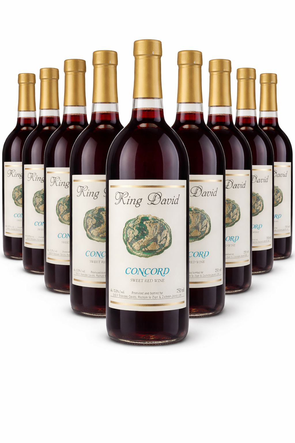Vino King David Concord Kosher 750ml (caja 12 Pzas)