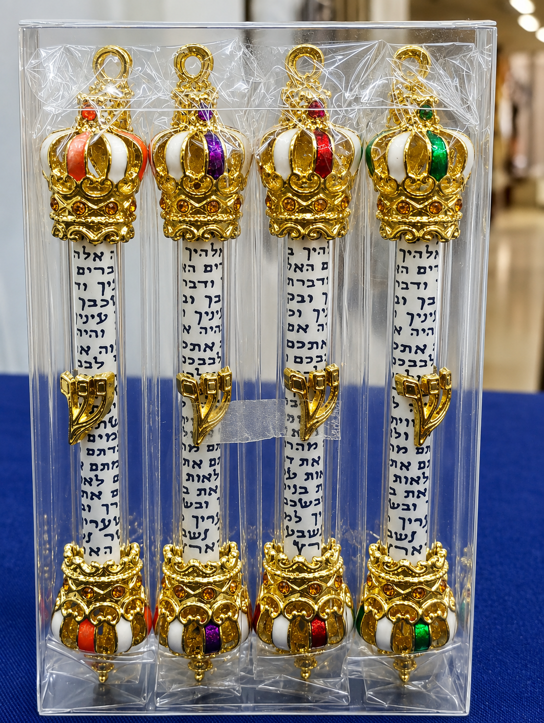 Mezuza Juego 4 Mezuzot Corona Tiferet Yerushalaim S2691