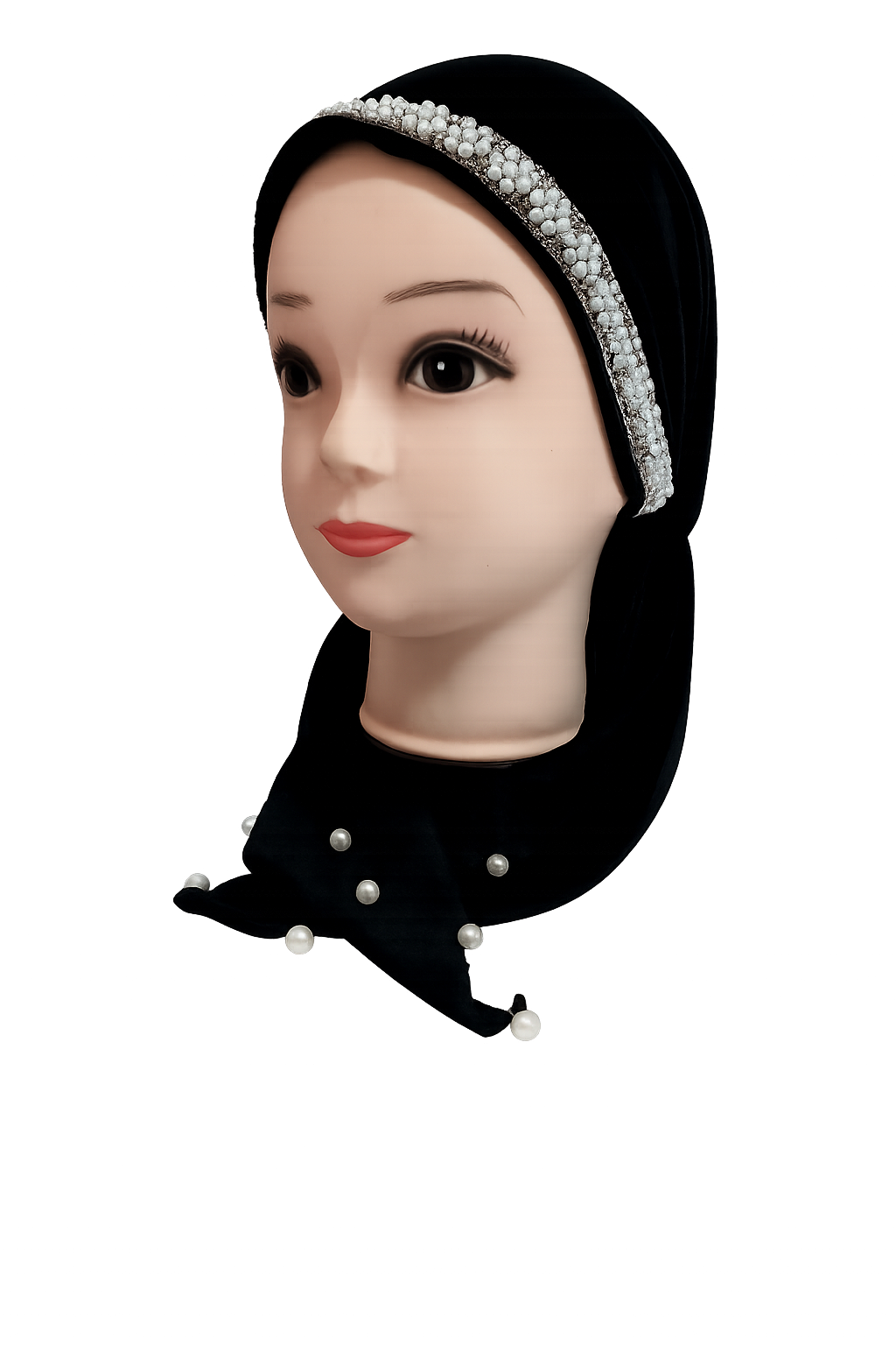 Kisui Rosh Terciopelo cinta aperlada y puntas con perlas 10084