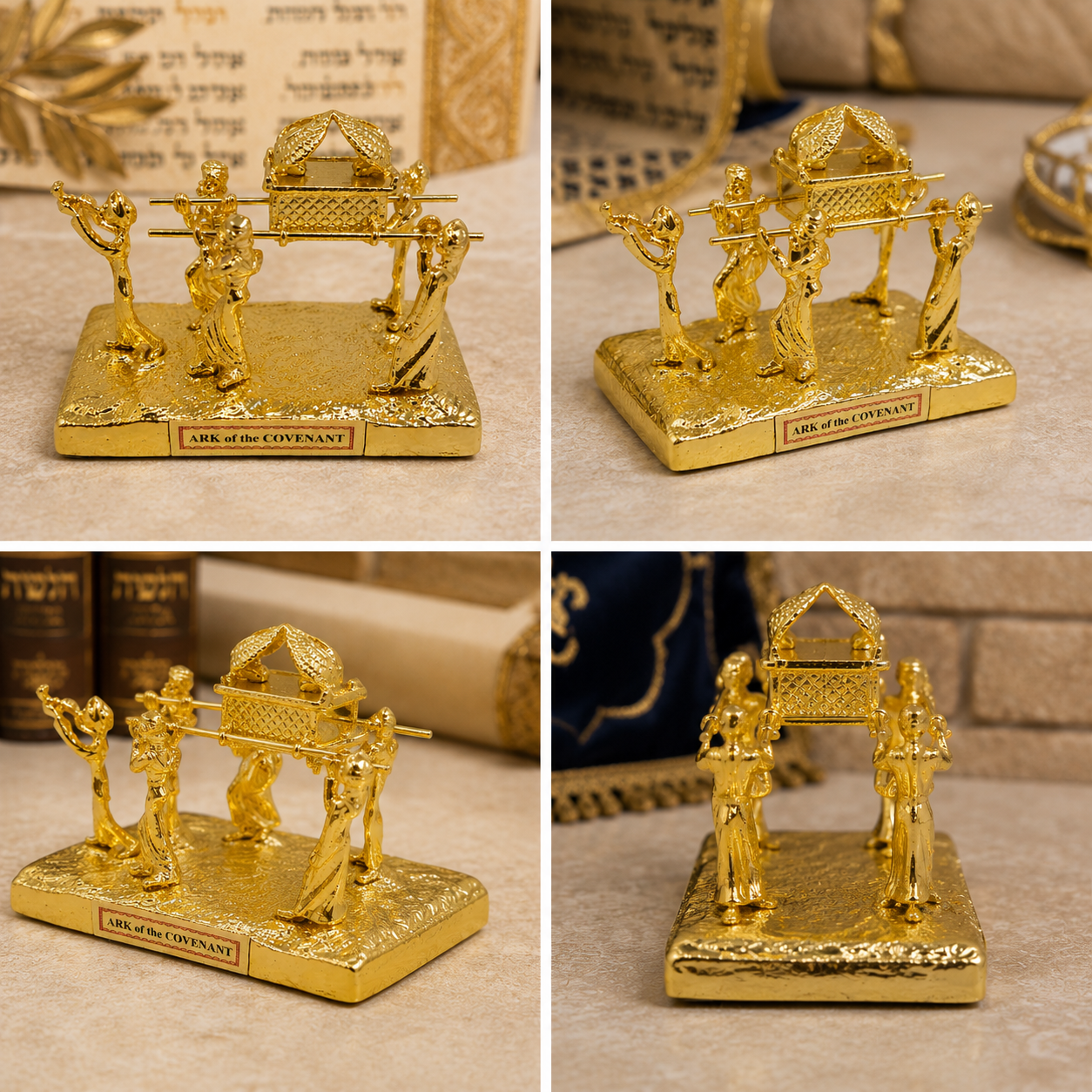 Arca de la alianza sobre los levitas base dorada Tiferet Yerushalaim 12273
