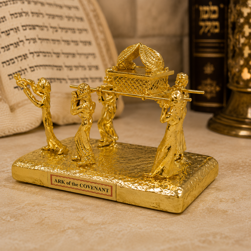 Arca de la alianza sobre los levitas base dorada Tiferet Yerushalaim 12273