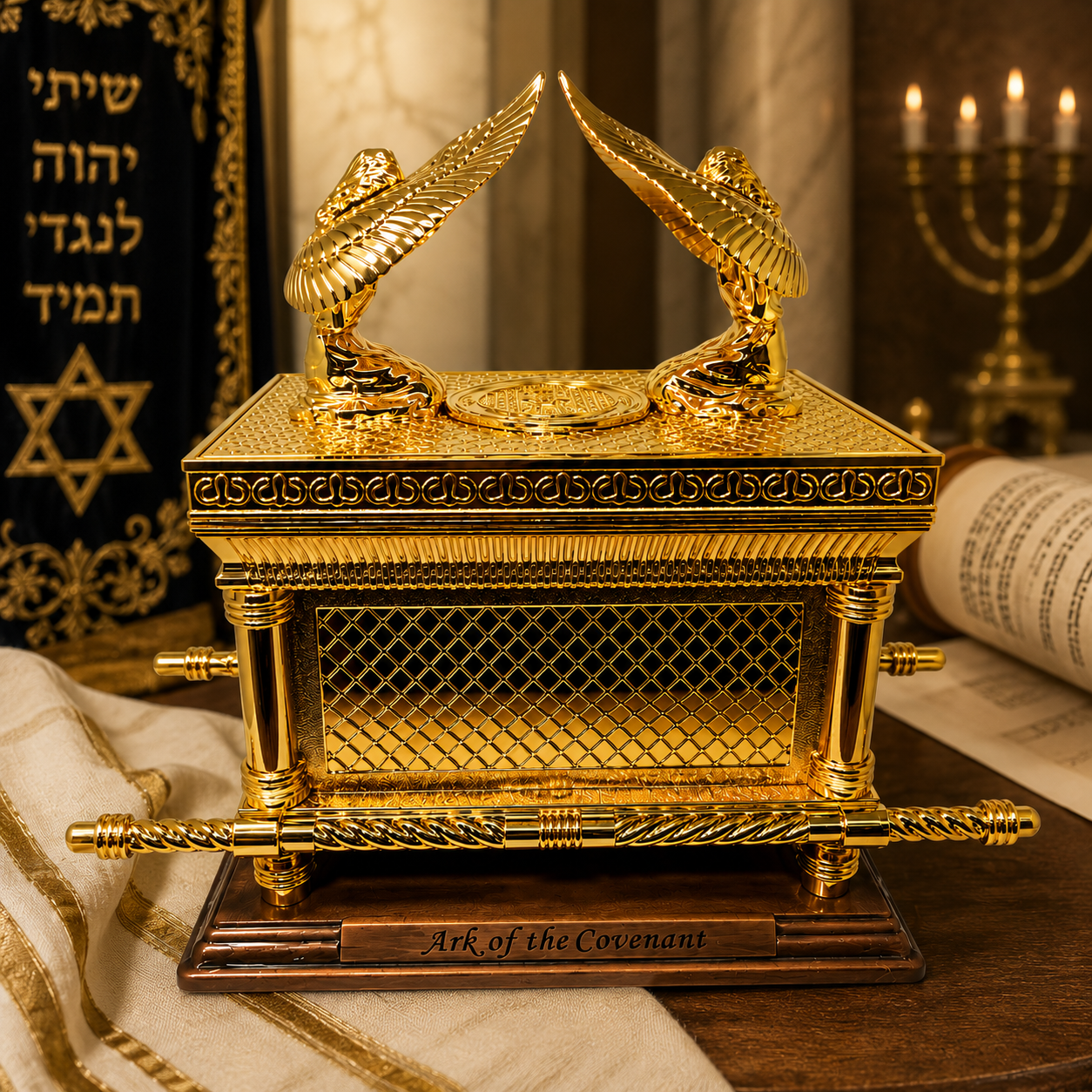 Arca de la alianza extra grande con base 35cm Tiferet Yerushalaim 4166