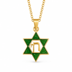 Collar Maguen con Jai dorada 12498 3862D
