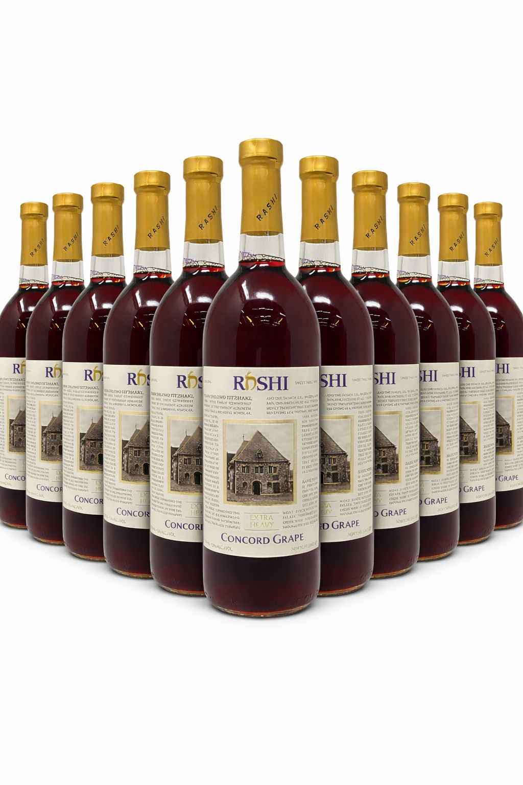 Vino Tinto Dulce Rashi Concord grape Extraheavy 750 ML en caja 12 Botellas