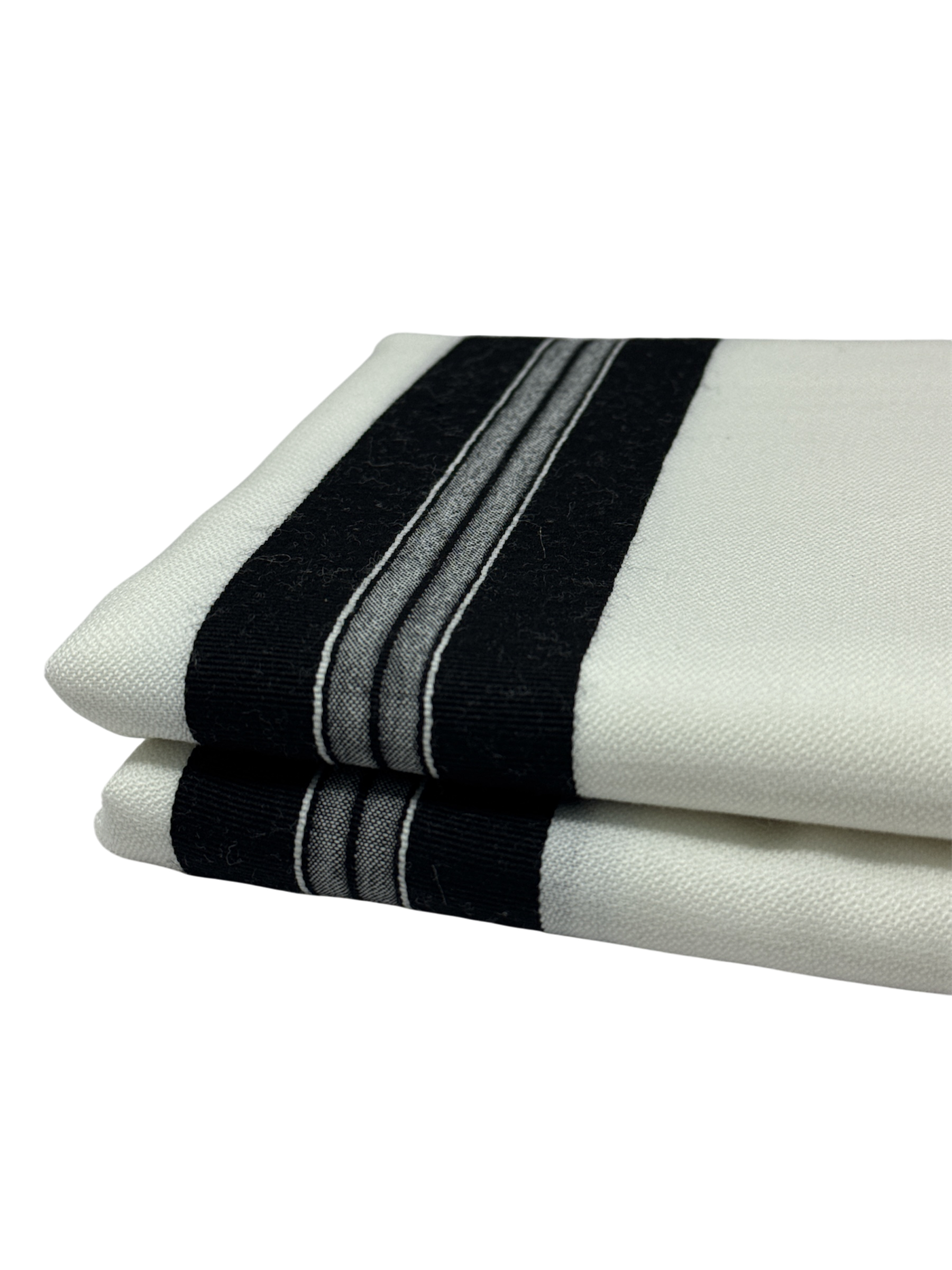 Talit Gadol LANA Negro Talla 60 Soft weave TY