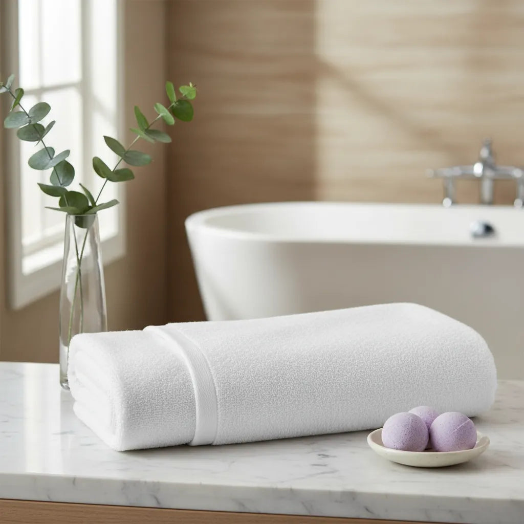Toalla Baño Opal Algodon 60x120cm 550gsm Hotelera Uso Rudo