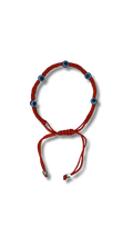 Pulsera hilo rojo 5 ojitos 101101