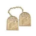Broche para Talit Jerusalem con incrustaciones, dorado 35994