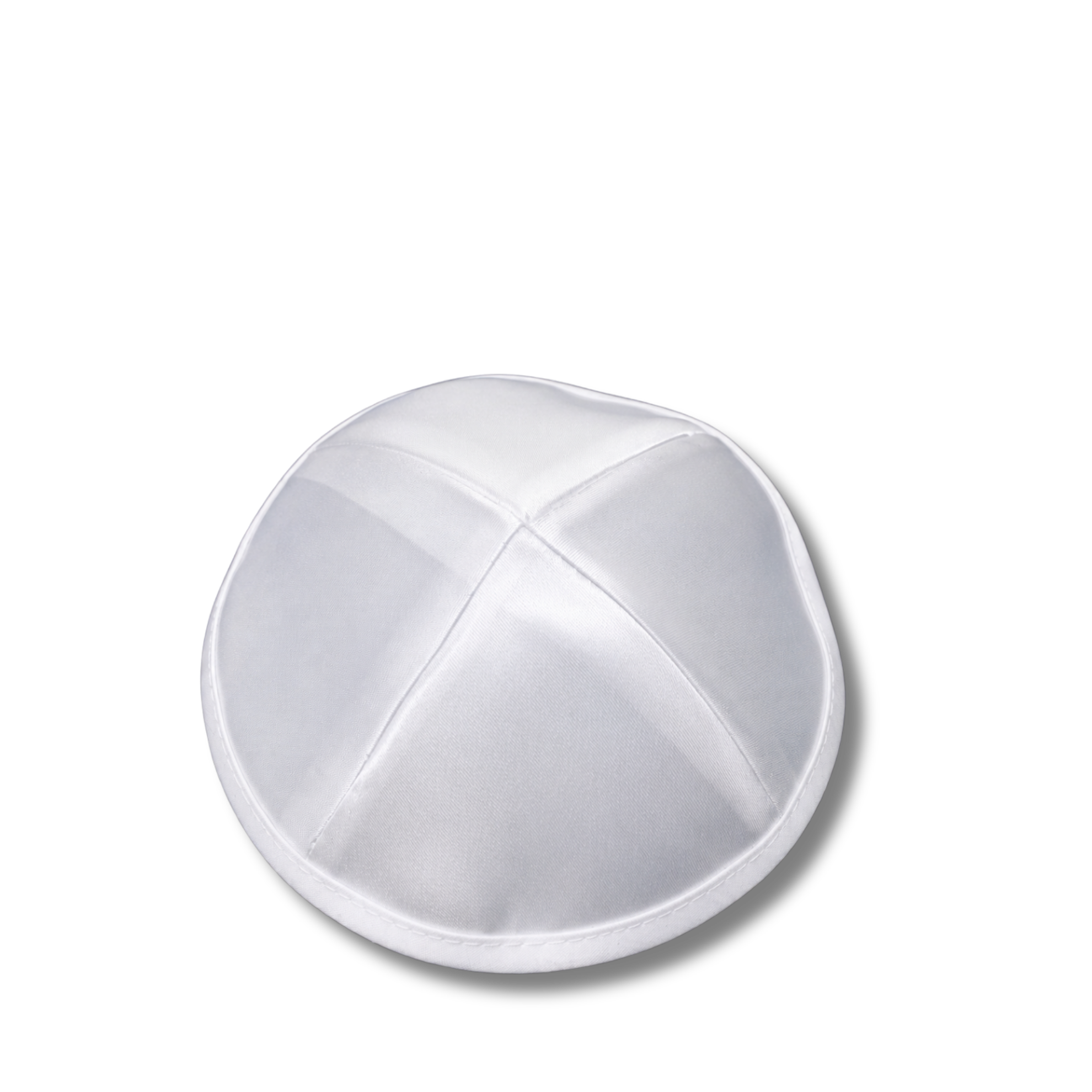 Kipá de Satén Blanco 17 cm, 11888