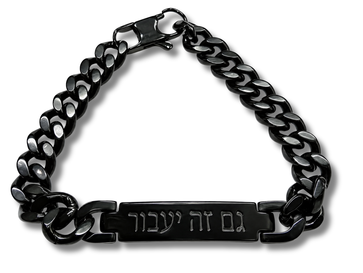 Pulsera elegante Gam ze yaabor negra 12508