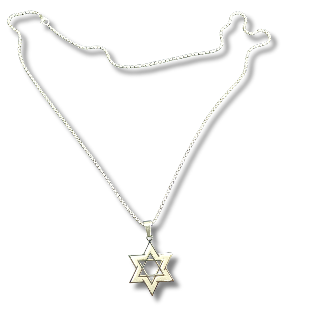 Collar Maguen David Plata 12495