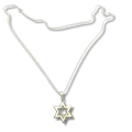 Collar Maguen David Plata 12495