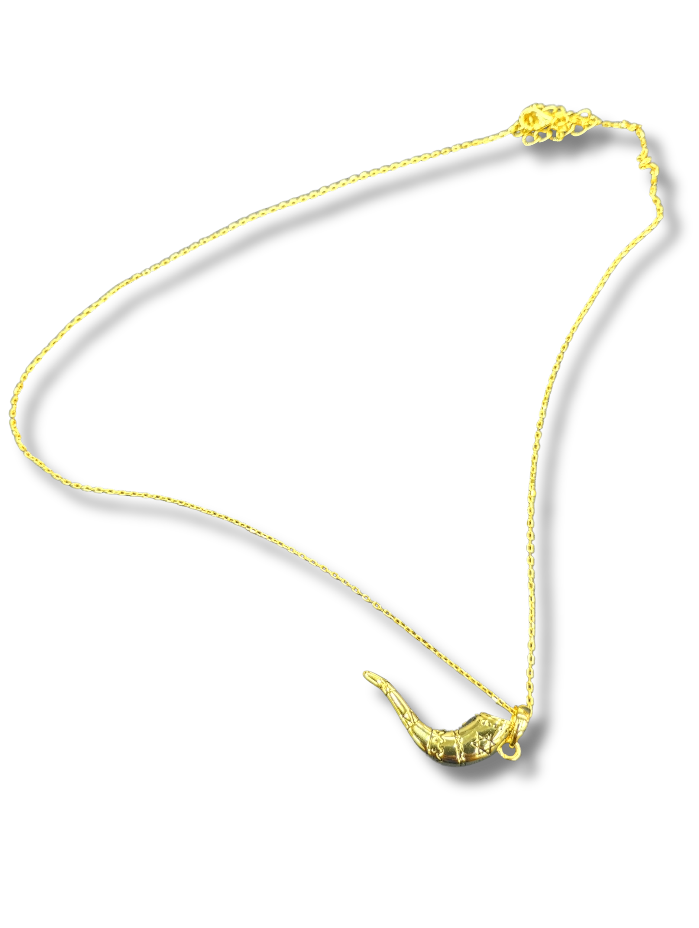 Collar Shofar en Plata 925 (Color Dorado) 1244A