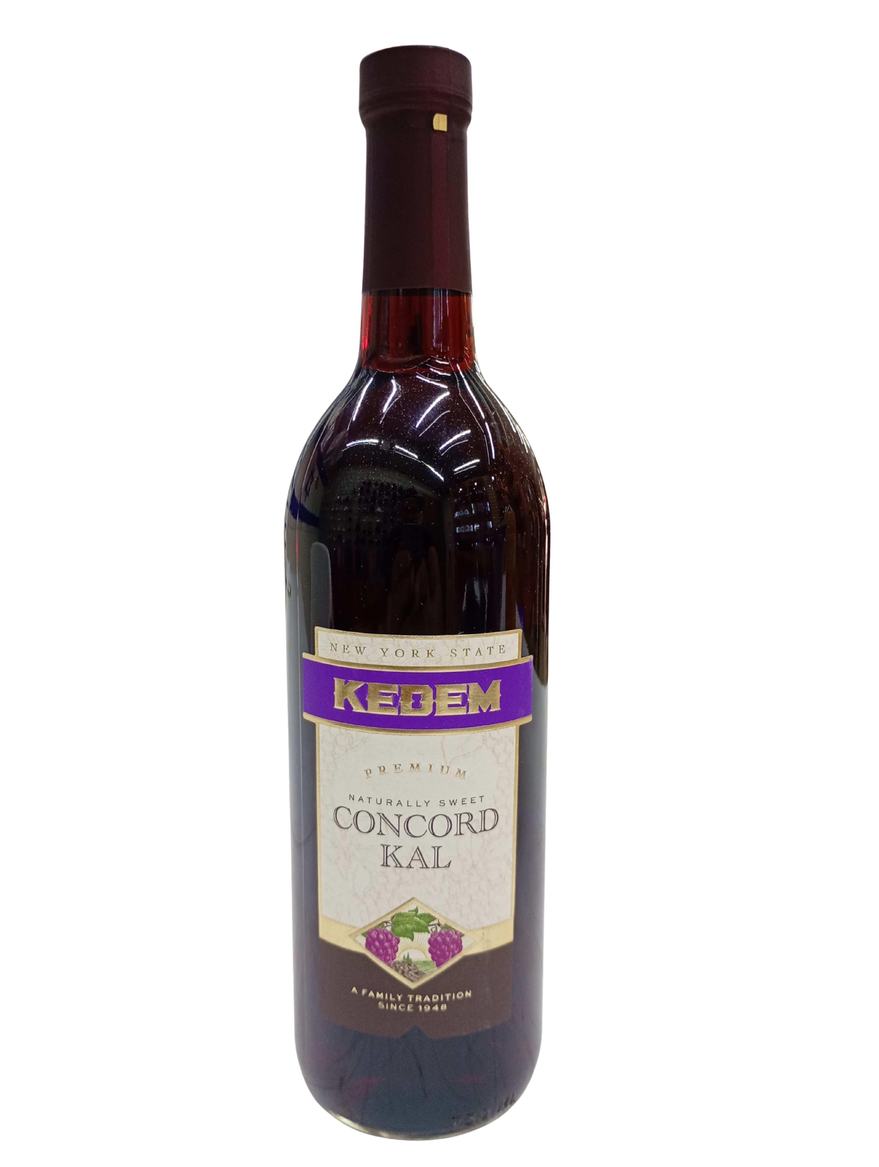 Vino tinto dulce Kedem Concord Kal 3.5%, 750ml