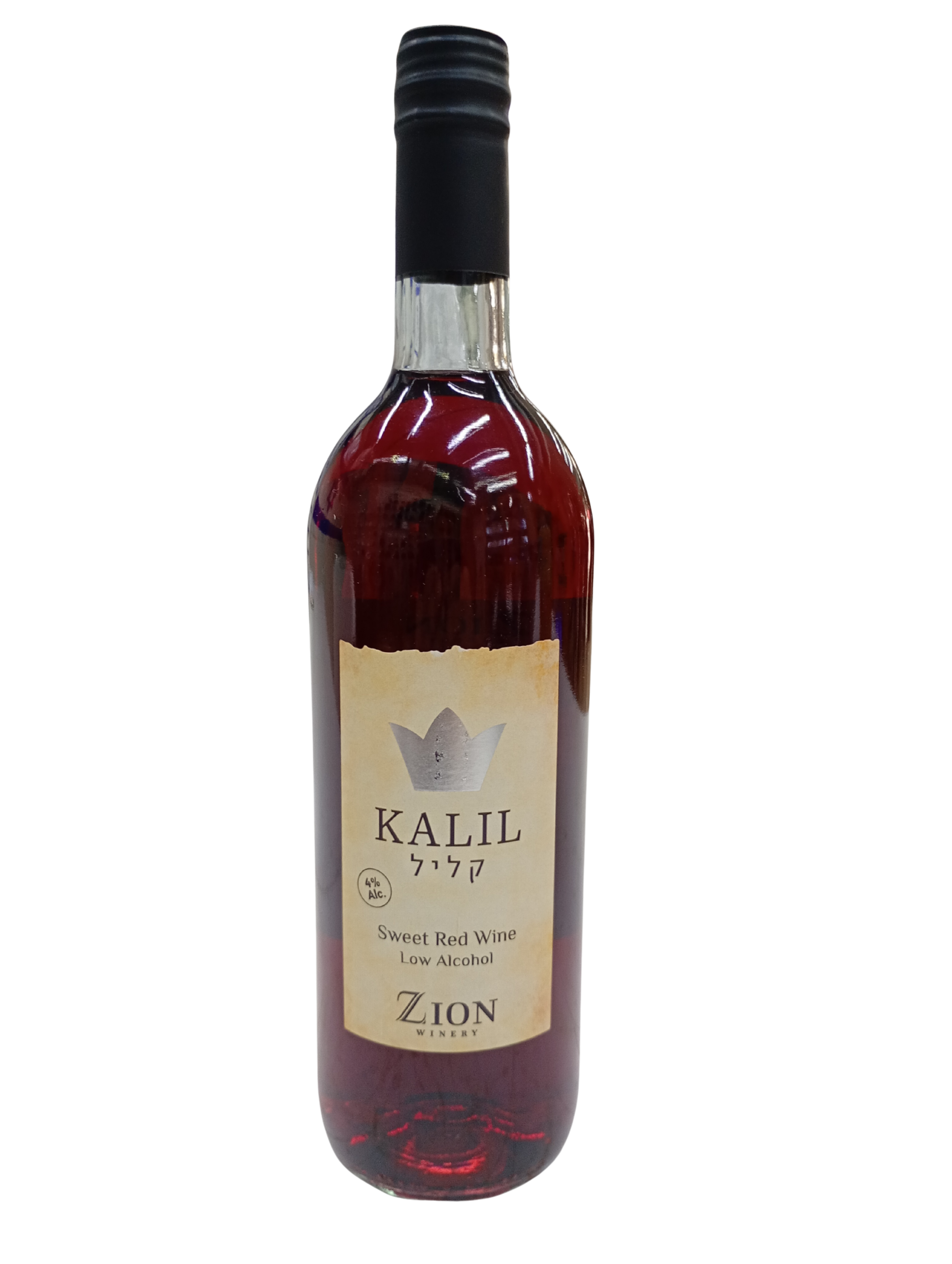 Vino tinto dulce Zion Kalil Kidush 4%, 750ml