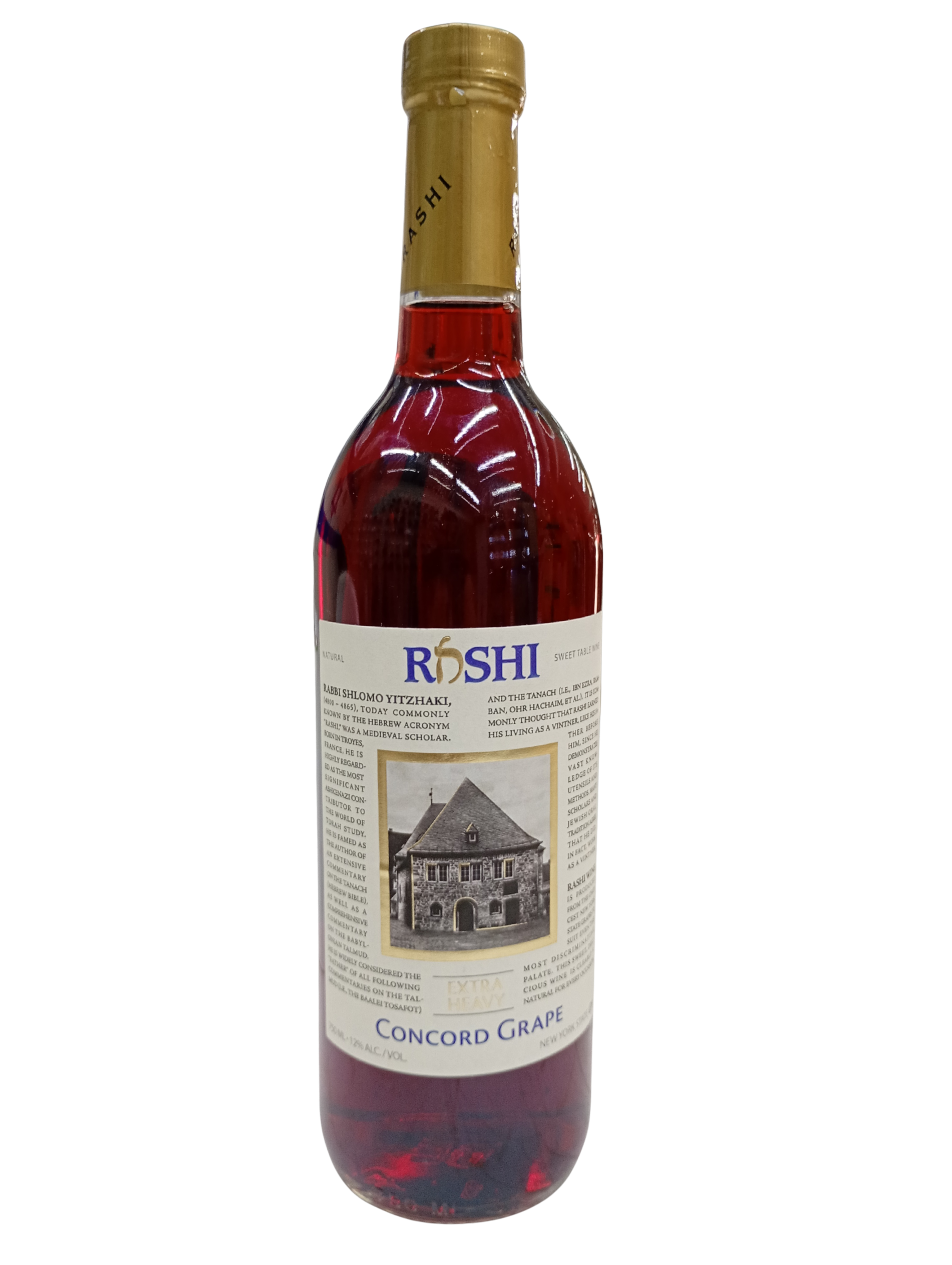 Vino tinto dulce Rashi Extra Heavy Concord Grape 12%, 750ml