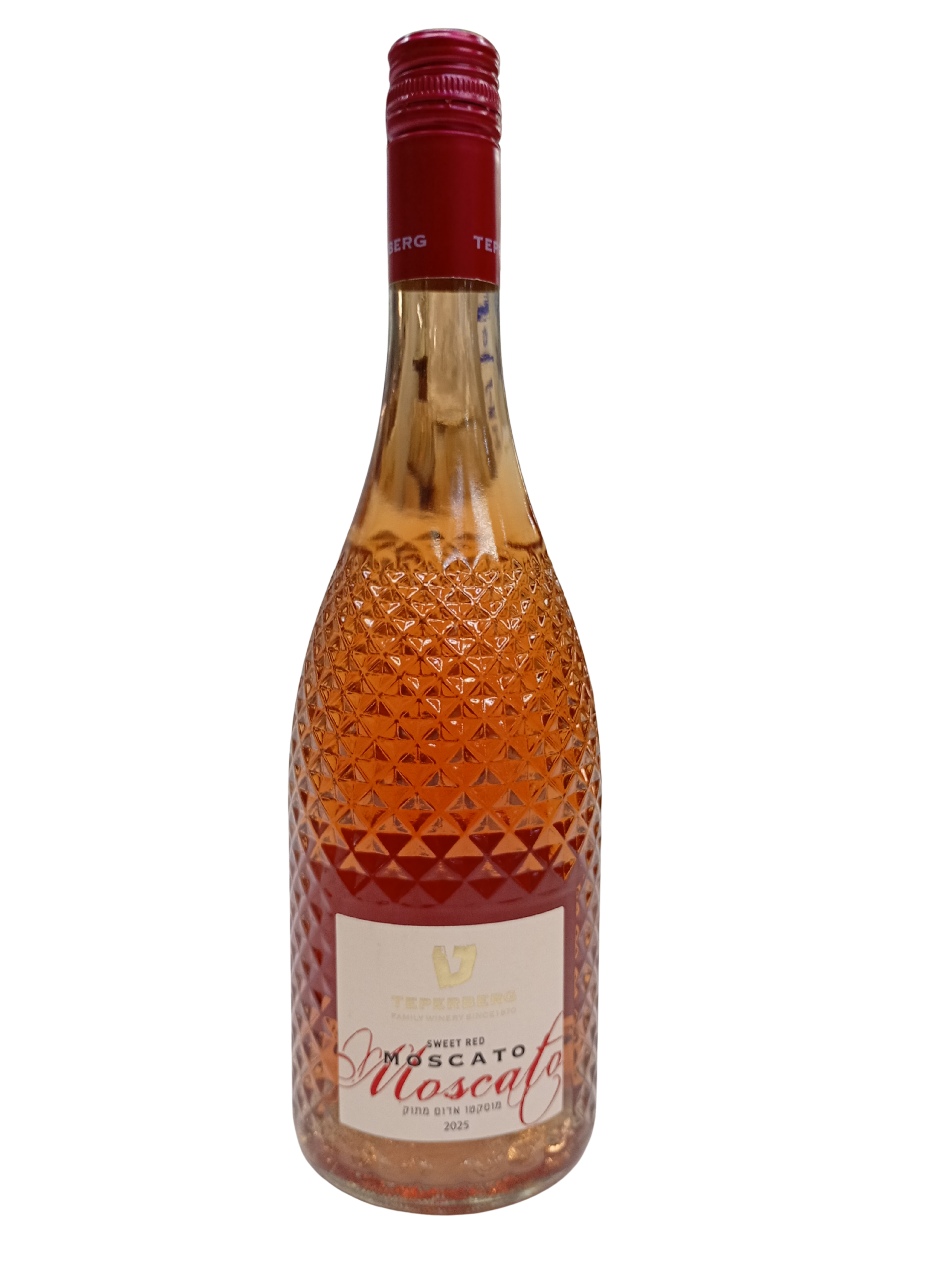 Vino tinto dulce espumoso Moscato Teperberg 5.5% (Italia)