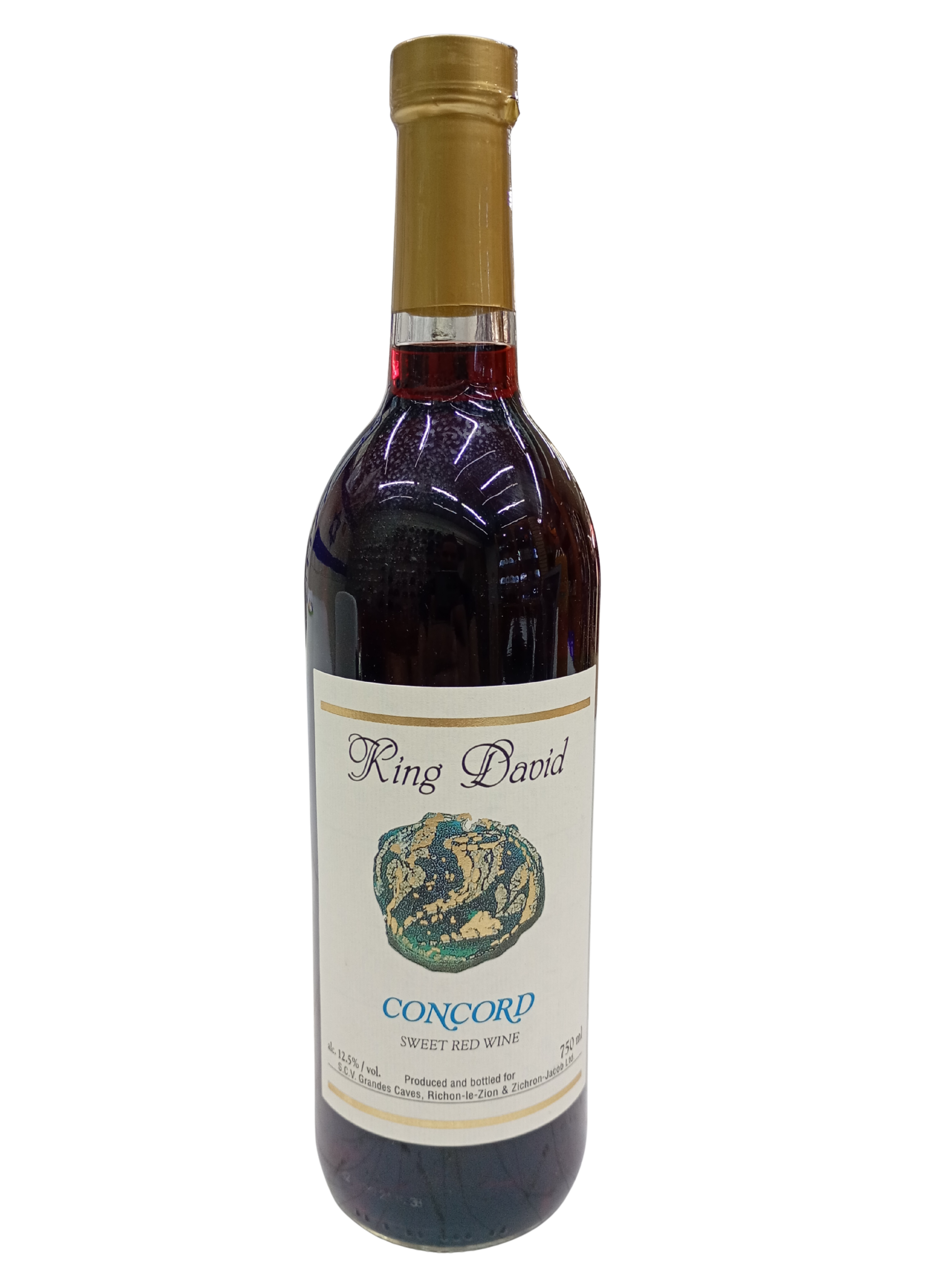 Vino tinto dulce King David Concord 12.5%, 750ml