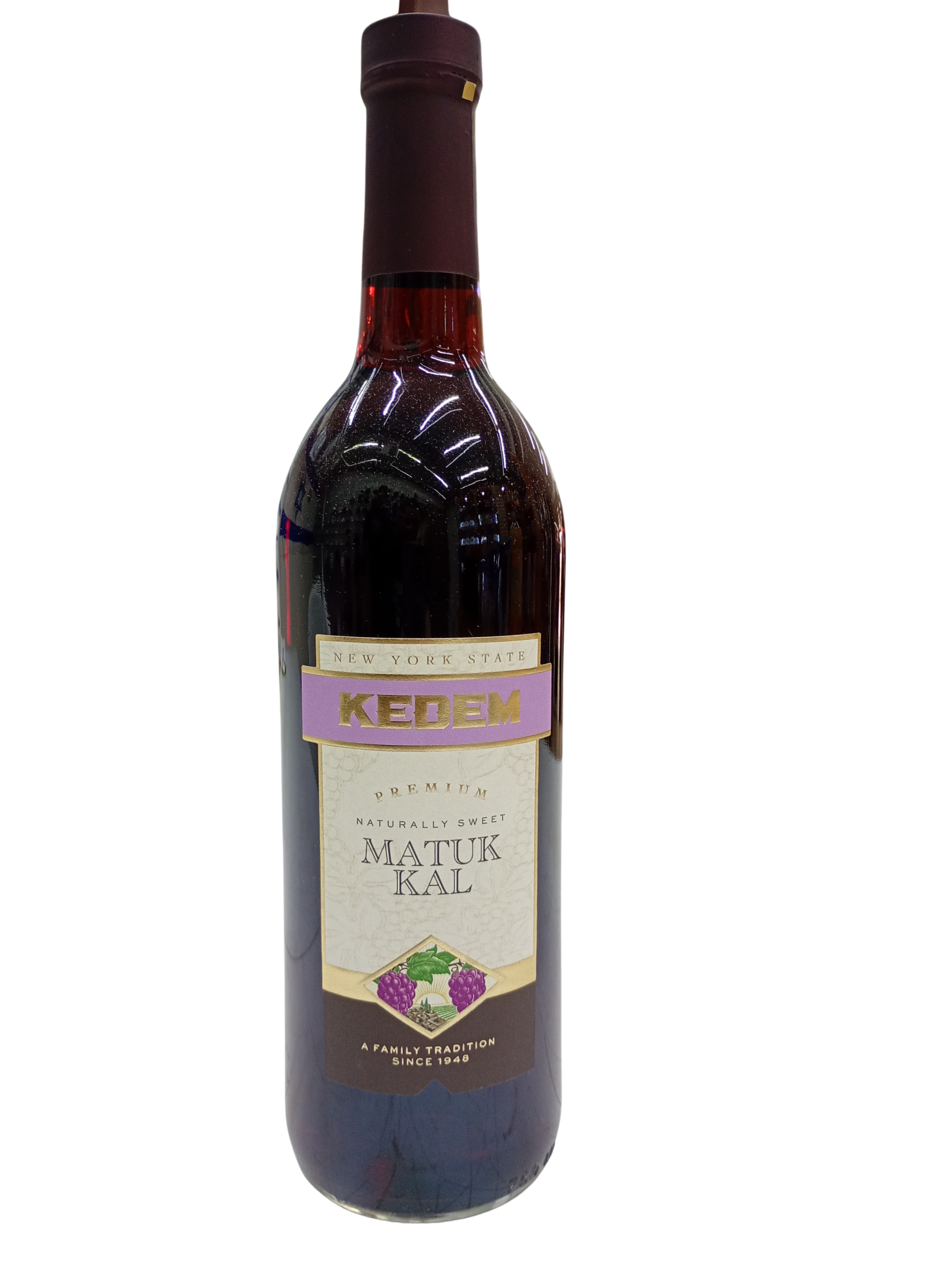 Vino tinto dulce Kedem Matuk Kal 4.5%, 750ml