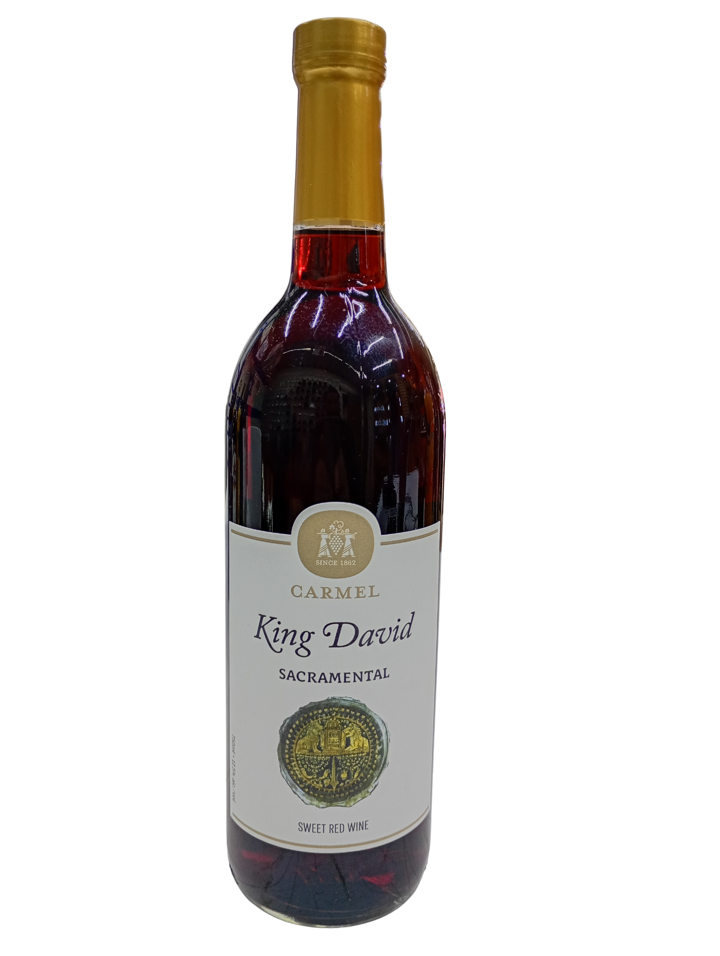 Vino tinto dulce King David Sacramental 12.5%, 750ml
