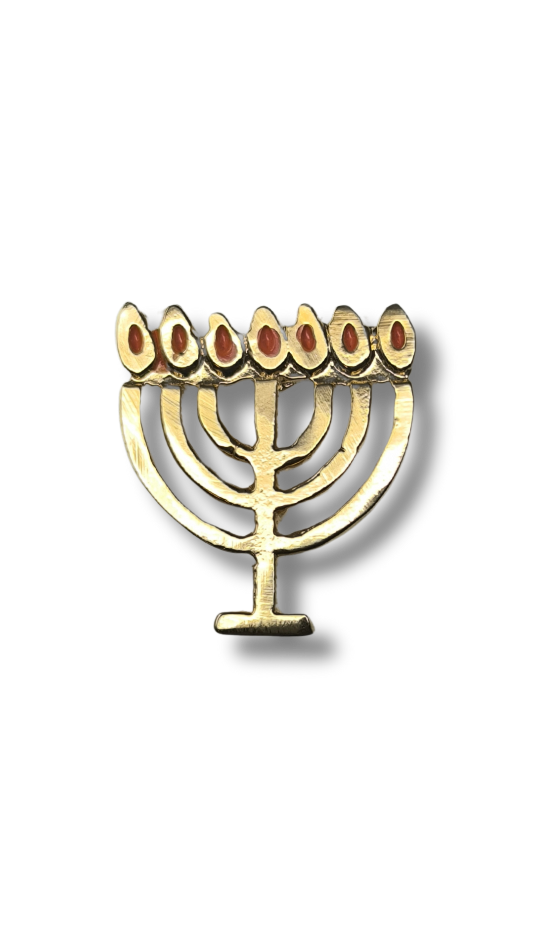 Red Flame Menorah Pin 11327