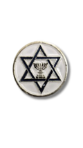 Pin  redondo Maguen David & Menora 11270