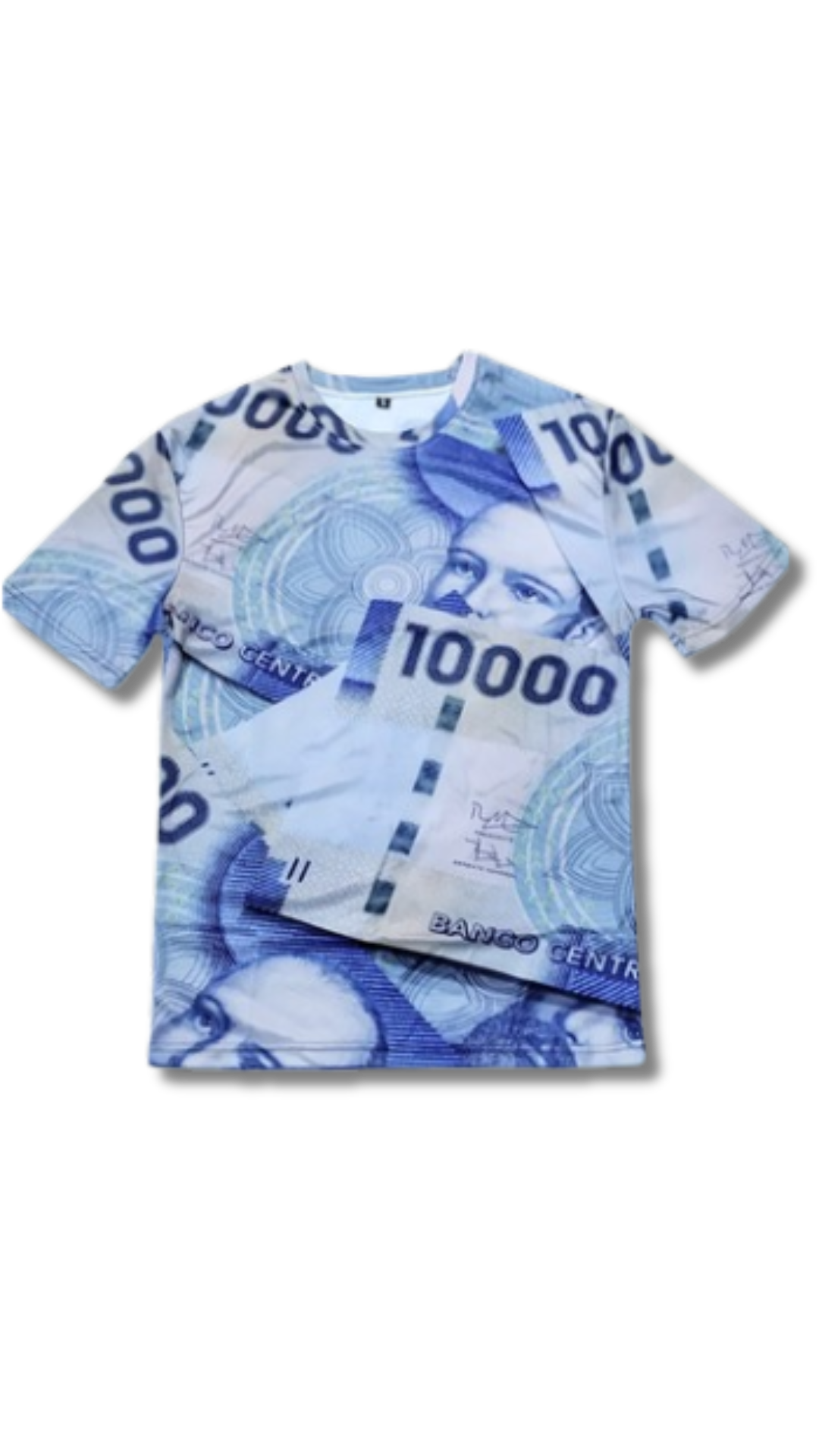 Playera billete azul
