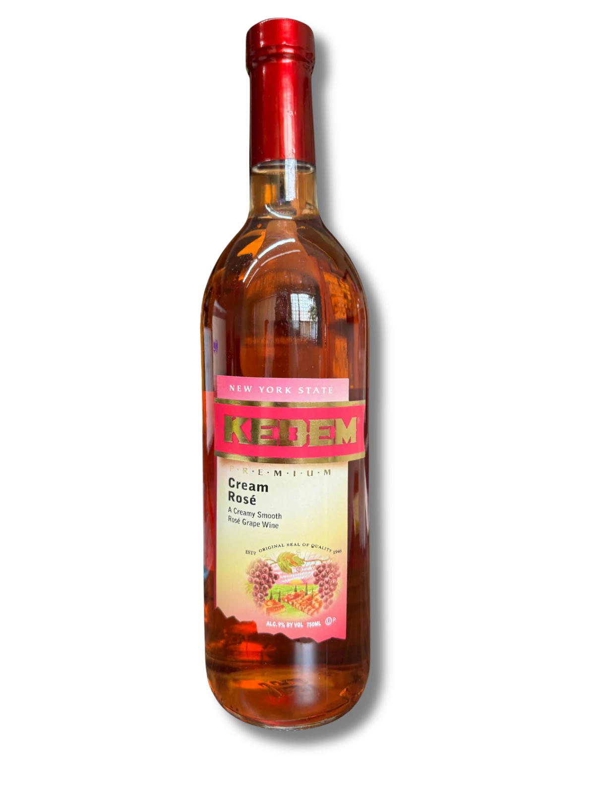 Vino tinto dulce Kedem Cream Rose 9%, 750ml